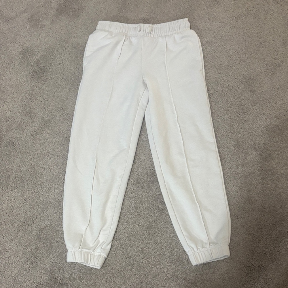 Cat & Jack cream Kids Jogger Sweatpants with Elastic Cuffs